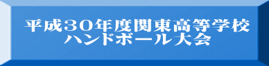 平成30年度関東高等学校 ハンドボール大会